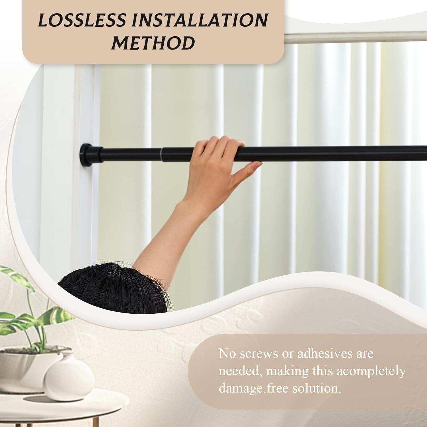 BDSM Glory Hole Kit Portable Design Adjustable for Most Standard Doorways Black