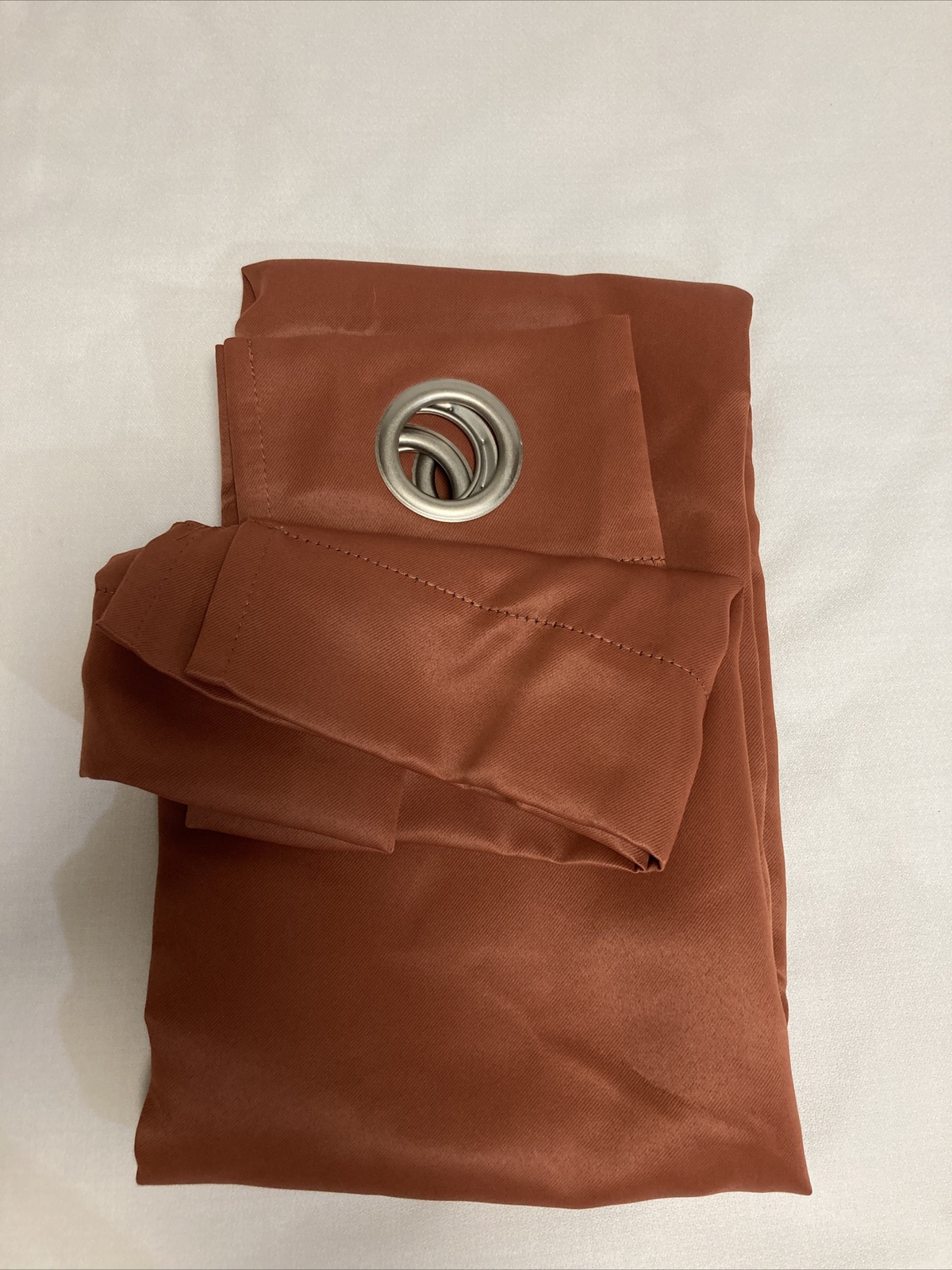 Sun zero 100% polyester panel 40” x 54” red brick color Terra-cotta Curtain