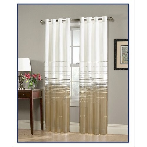 Thurston Taupe Single Curtain Panel – Size 54” W x 84” L