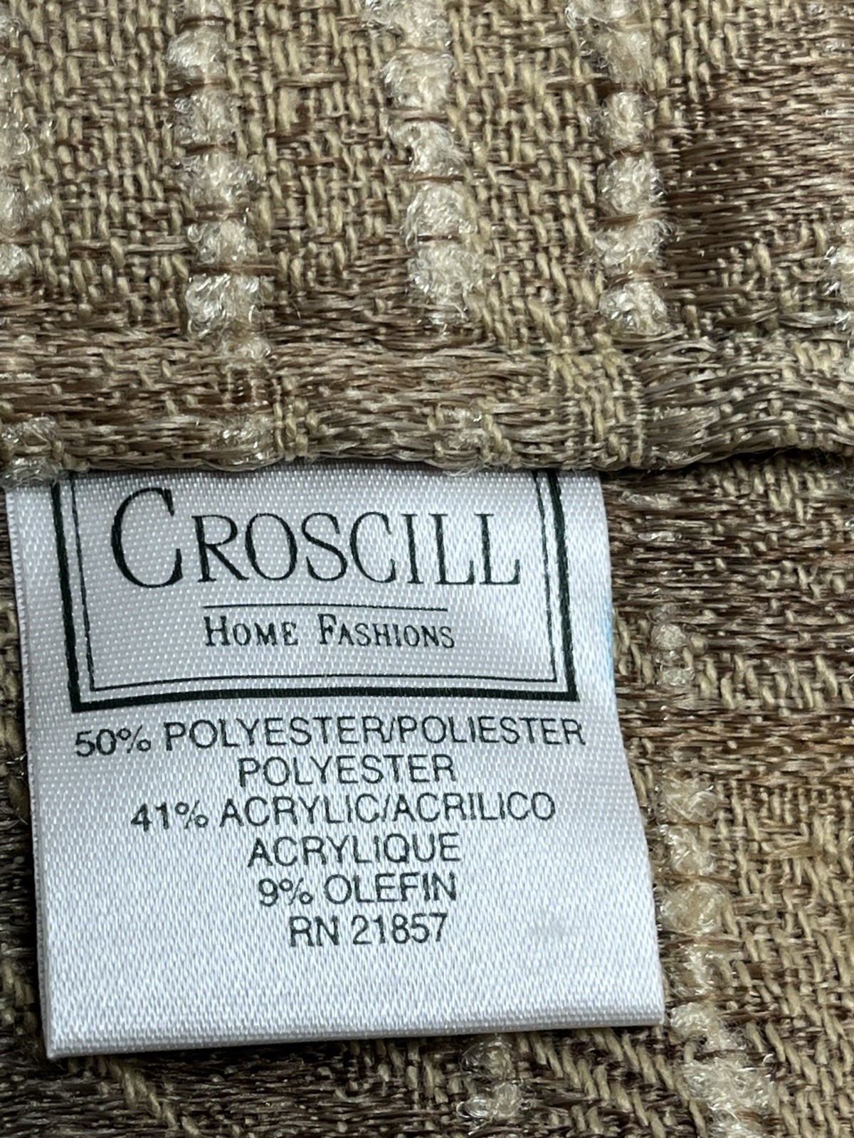 Croscill Blouson Valance 89”x15” Logan Gold BV3652 Antique
