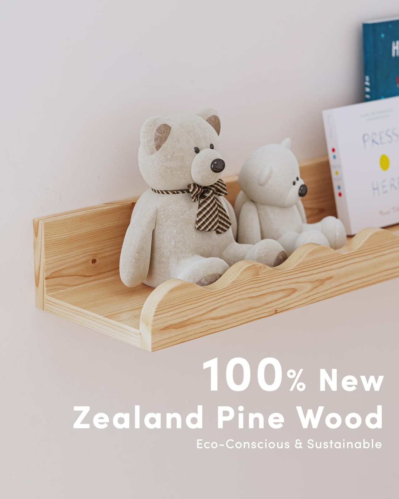 Seocry Nusery Shelves (23 Inches, Wood) 23 Inches