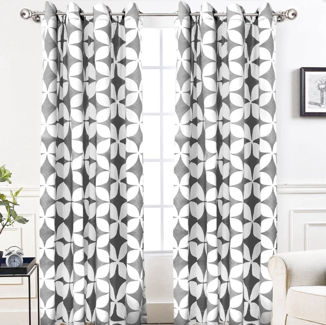 DriftAway Amelia Gray Blackout Light Blocking Curtain