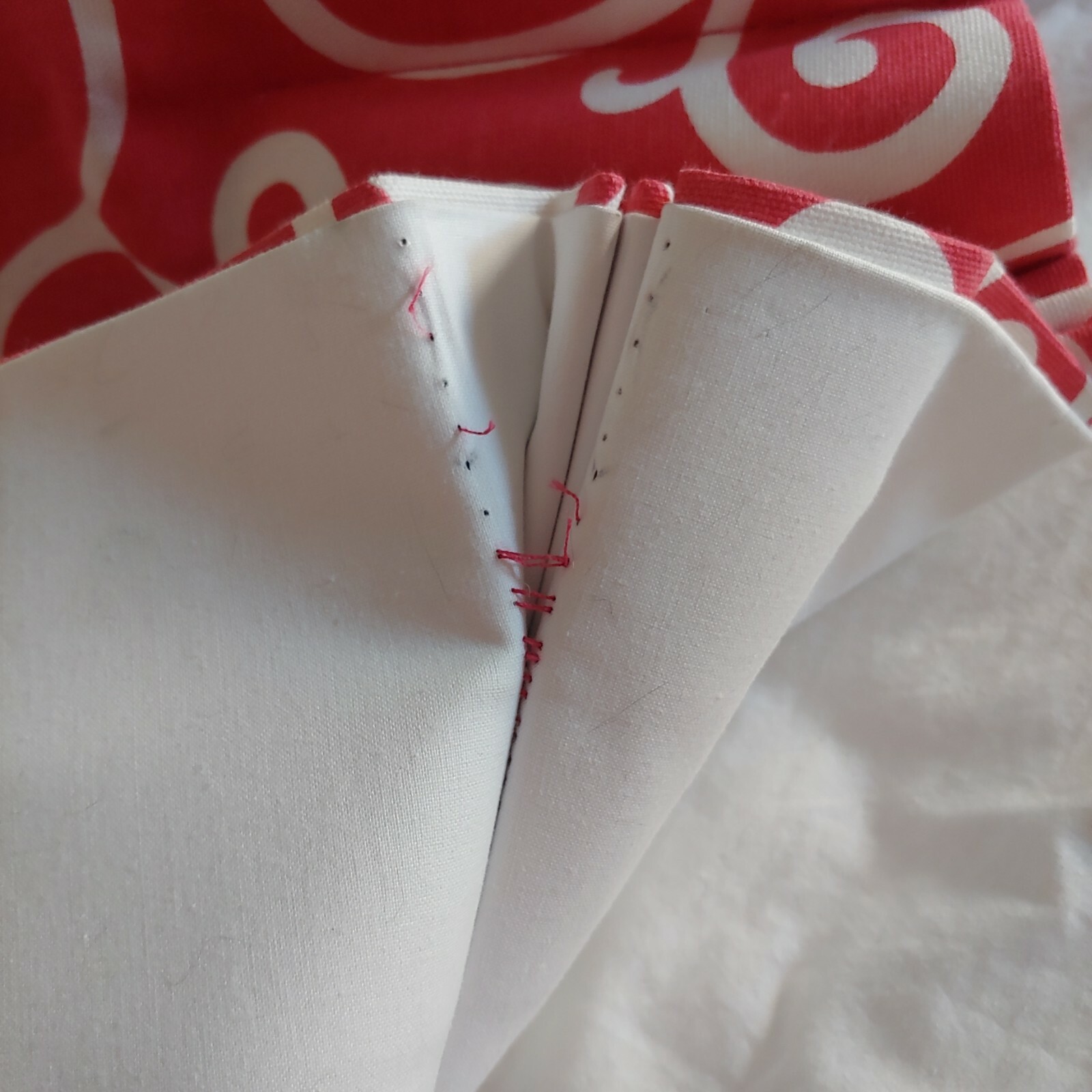 1pc Custom Theatre Glass Slider Door Thick Drape Curtain 9 ft Pink & White