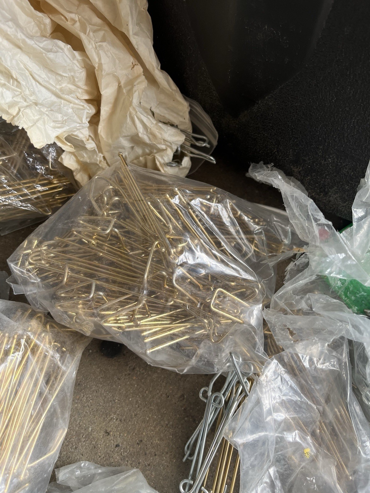 Over 10lbs Of Drapery Hooks, Various Sizes And Types. Some Gold Some Silver