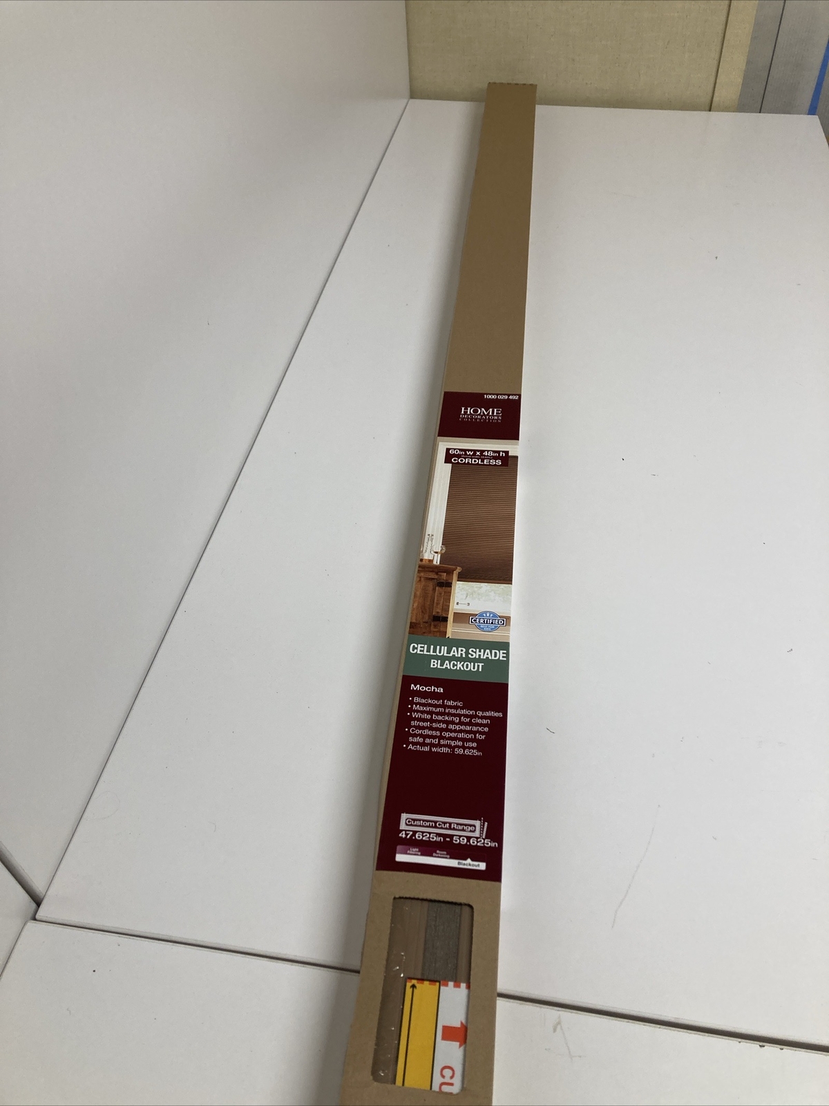 New HDC Blackout Cellular Shade Cordless Mocha 60 in W x 48 in H