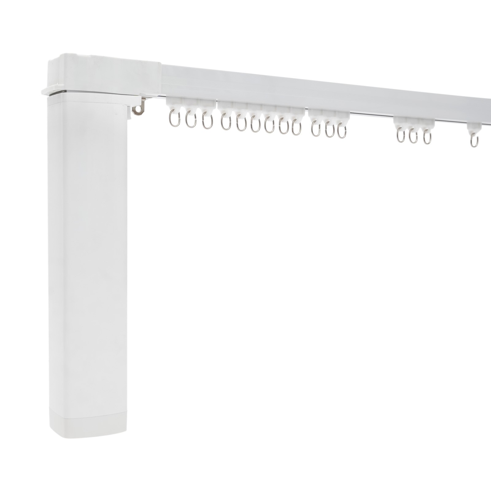 Smart Electric Curtain Track Remote App Voice Control Aluminum Alloy 110V