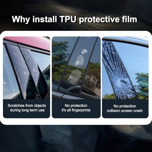 for MINI Countryman U25 B C Window Pillar Scratch Prevention TPU Film