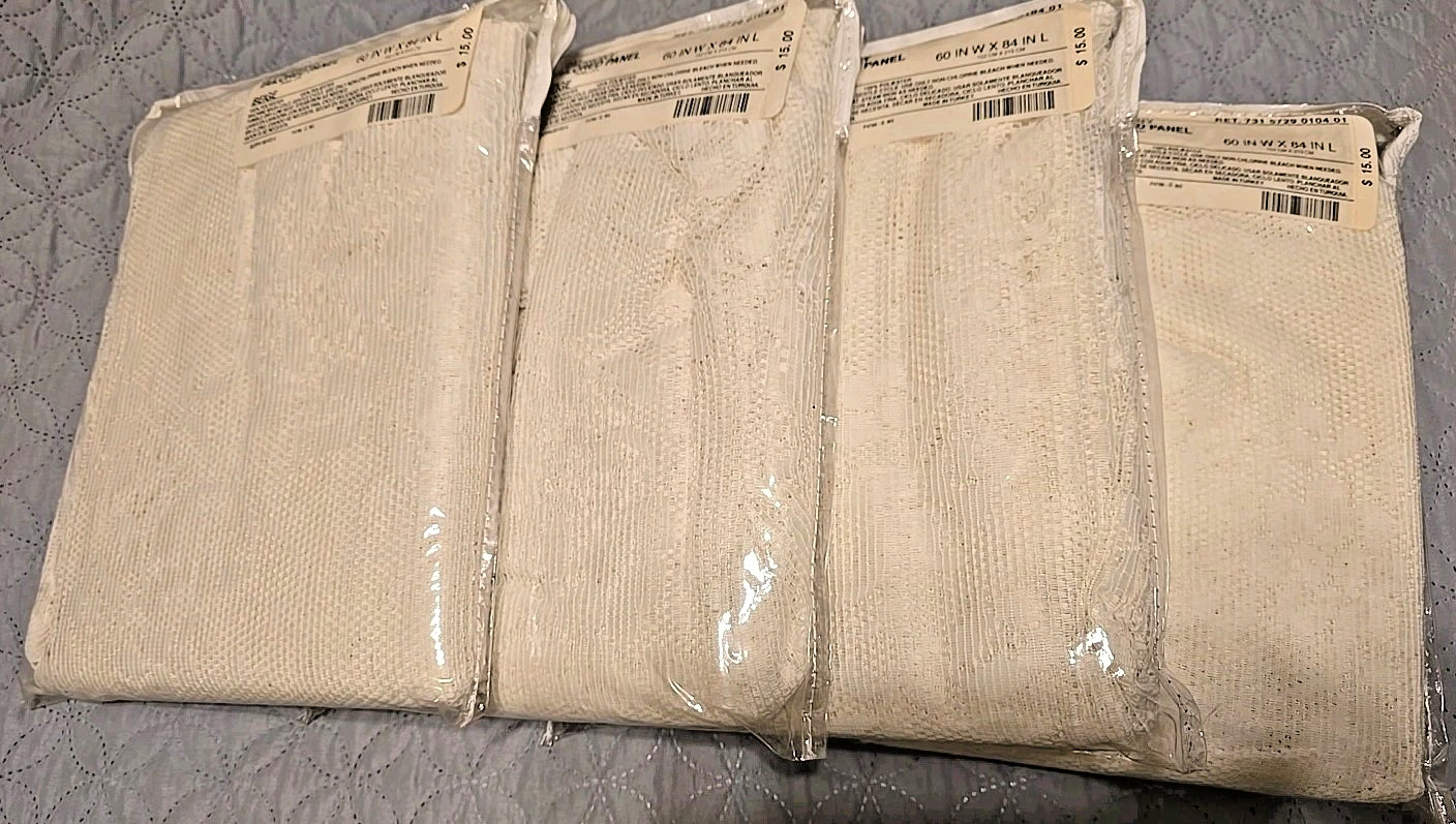 Symphony Tailored Panel 70 in x 84 in long Beige Open Box Set Of 4