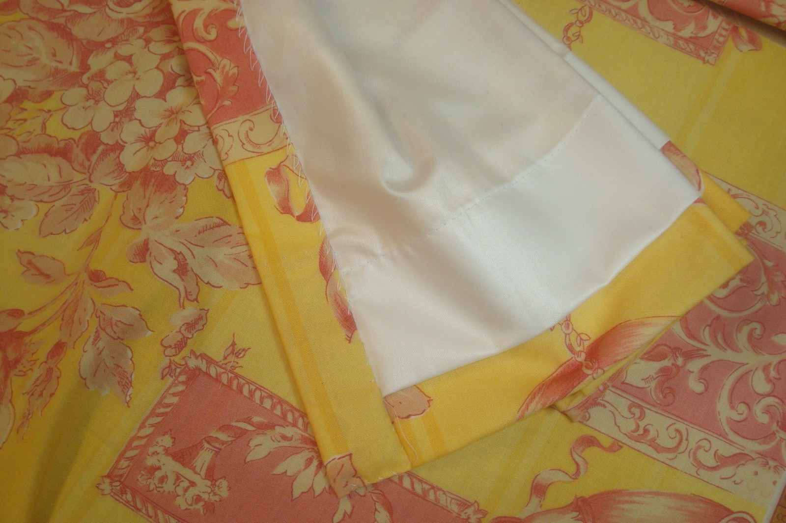 New Custom Lined DRAPES 2 pc Duralee Pastoral Classique Toile Pleated 96″ lg