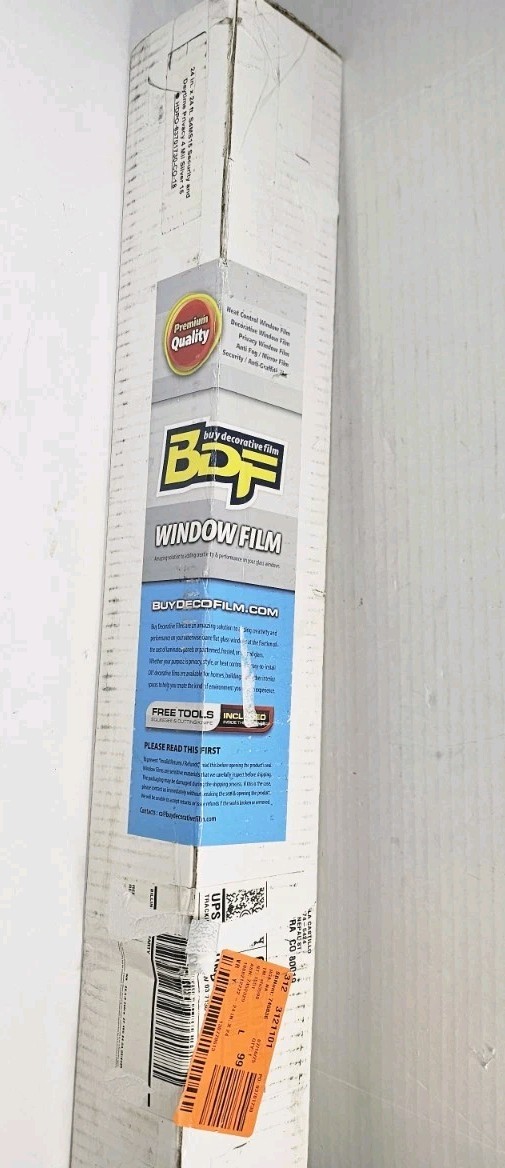 BDF S4MS15 Window Film Security and Daytime Privacy 4 Mil Silver 15 24″x24′