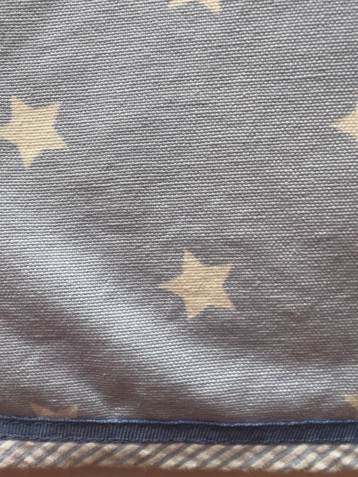 POTTERY BARN KIDS Window Valance 44” x 18” Stars Blue Lined Nursery Children