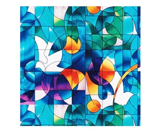 Dove Stained Glass Decorative Window Film 36″ Wide x 28″