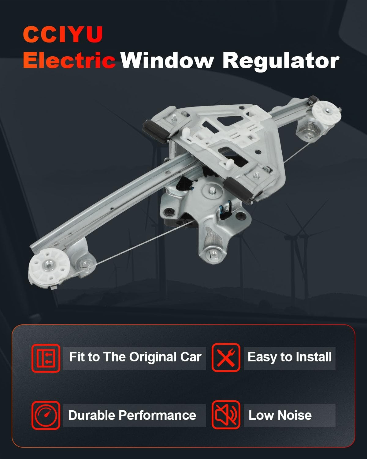 Power Window Regulator with Motor Rear Left Driver Side 2005-2011 Cadillac STS