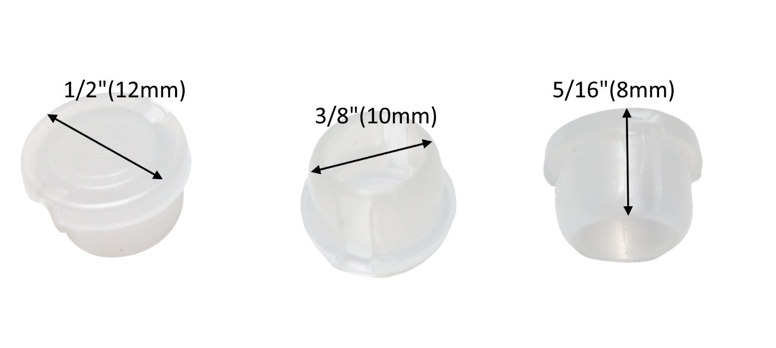 Milky White Bottom Rail Button Plug for Horizontal Blinds with a 3/8″(10mm) Hole