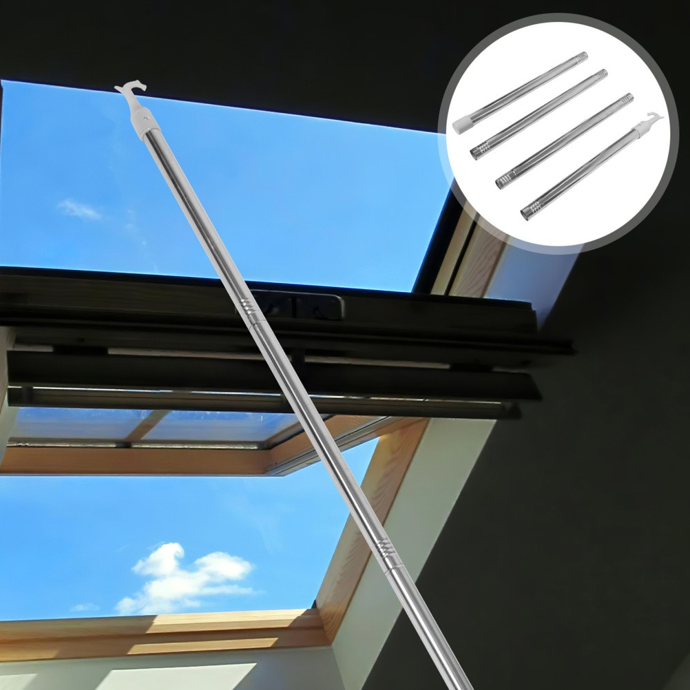 Shade Draw Rod Drapery Pull Rods for Curtains Adjustable Pole Blind Wand Tool