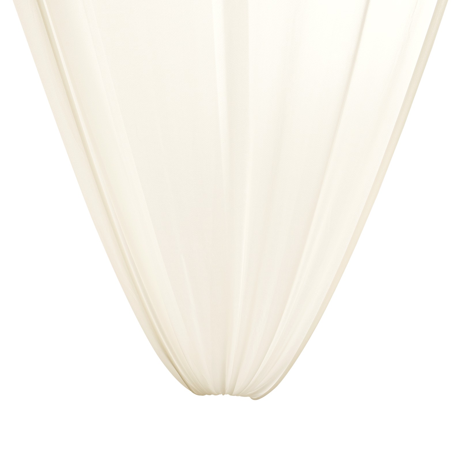 6pcs Beige Ceiling Drapes Professional Sheer Ceiling Curtain Party Decor 5×20 ft