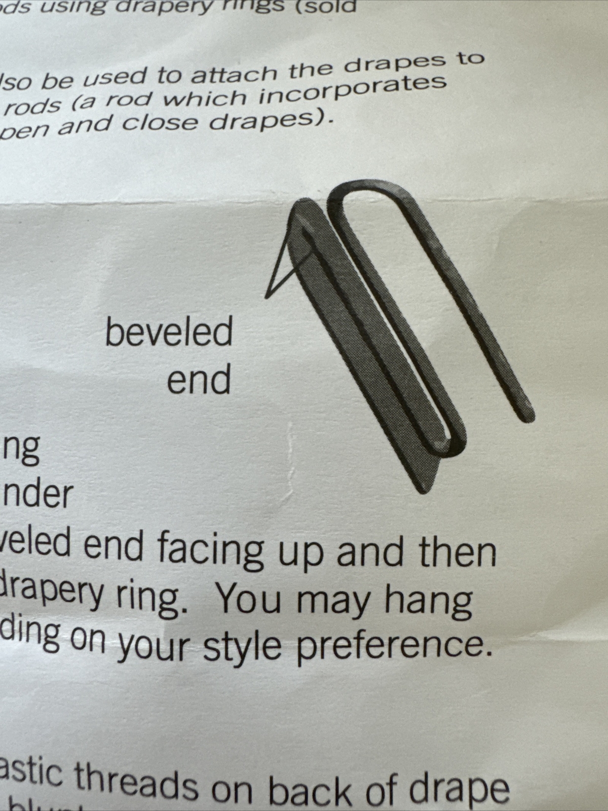 Pottery Barn (Set of 2) Drapery, Replacement Curtain Hooks 1.5 Inch FAST SHIP!