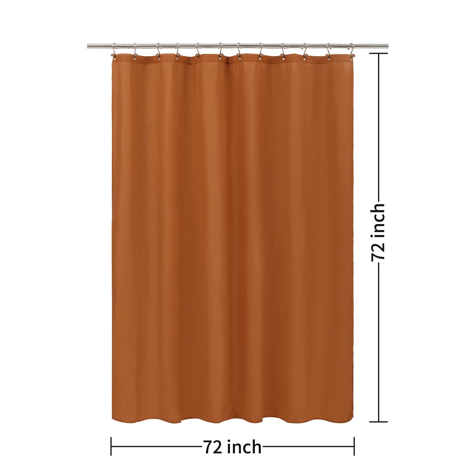 ALYVIA SPRING Burnt Orange Fabric 72″W x 72″L (Pack of 1),