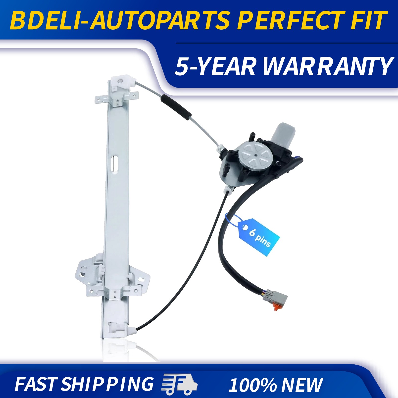 Window Regulator for Honda Pilot 2003-2008 Front Driver with Motor 748-129