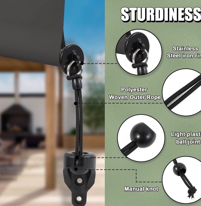 Lihopefe Universal Replacement, mounting Bracket for Indoor/Outdoor Sun Blind…
