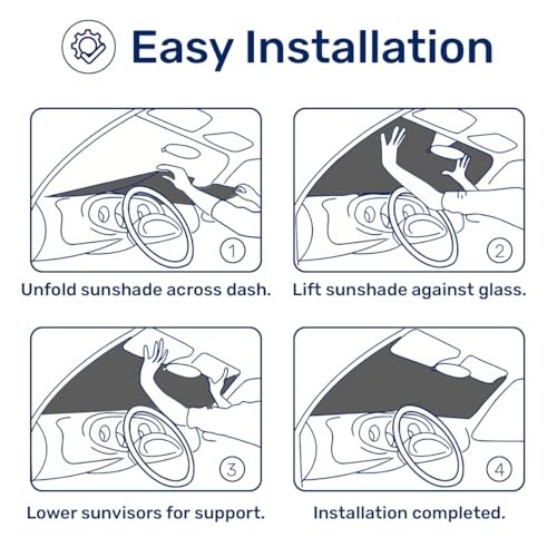 Dragon Wings Windshield Sun Shade for Car SUV Truck (69×35 Inches), Sun Shade