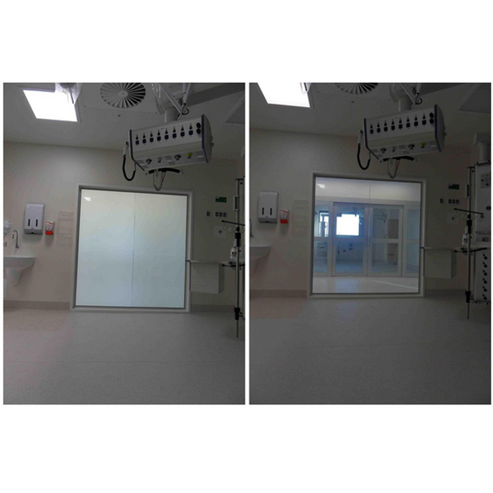 6in x 12in White to Opaque PDLC Smart Switchable Glass Film Electrochromic Vinyl