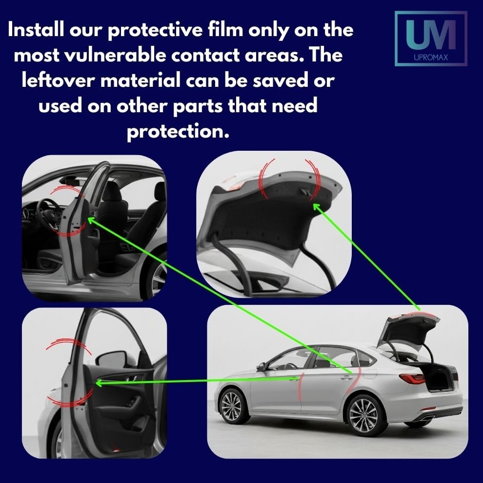 Roll Door Edge Guard Upromax Made with Paint 0.4 Inches x 10yd, Clear