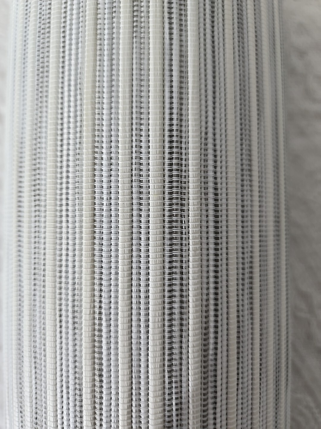 Curtains Panels (2) 23″ x 98″ White/gray/silver/touch Of Light Blue Unbranded