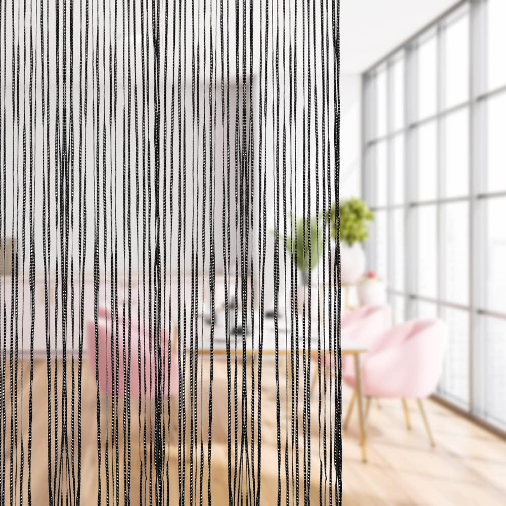 Door String Curtain, Wall Panel Fringe Window Room Divider Blind, Home Patio