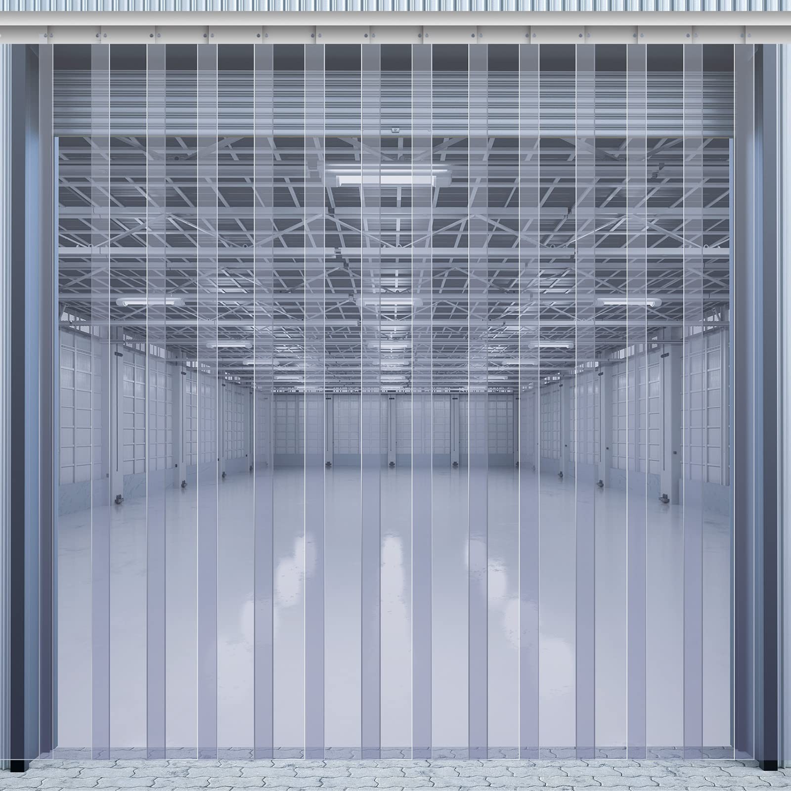 Juexica 36 x 80 Inch PVC Strip Door Curtain Kit, Heavy Duty Waterproof Clear …