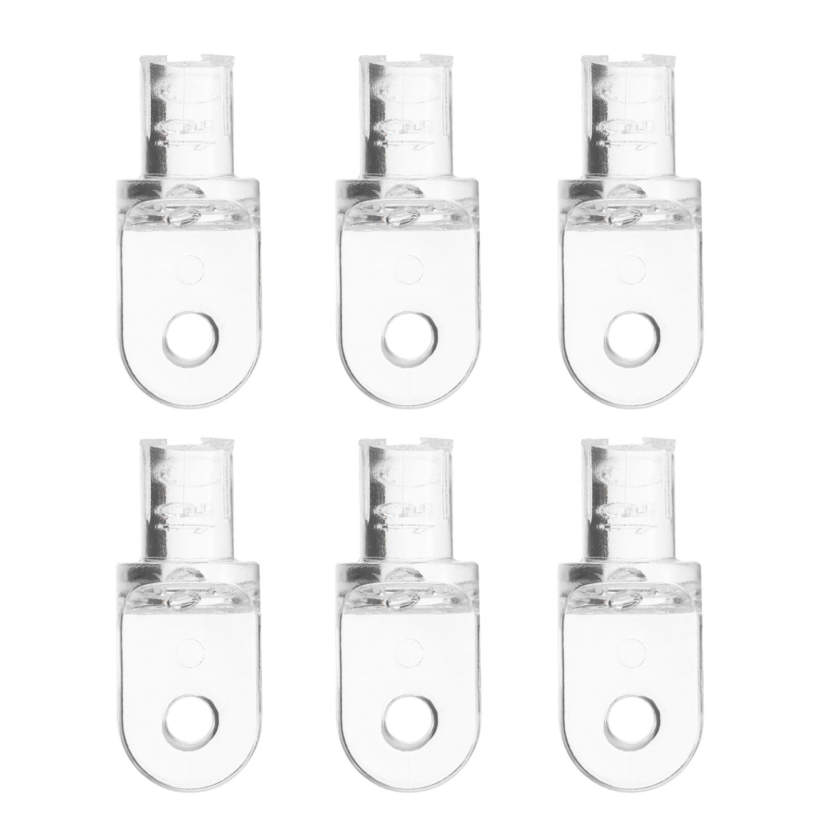 6Pcs Hardware Tilt Wand Tip Repair Transparent Vertical Blind Wand Tip