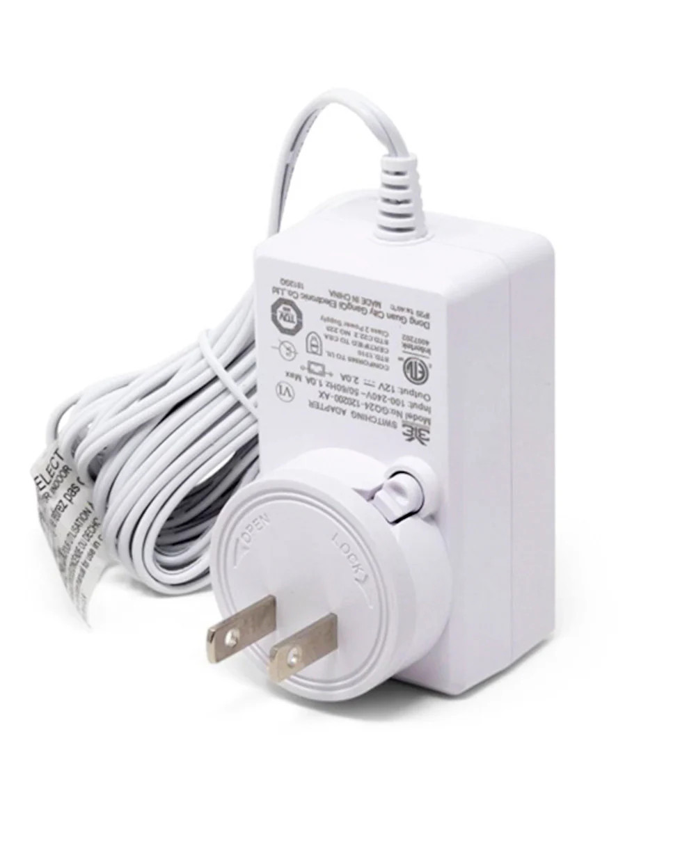 Somfy Power Supply 12V 2 AMP DC Plug-in Transformer with 9Ft. Cable #1822445