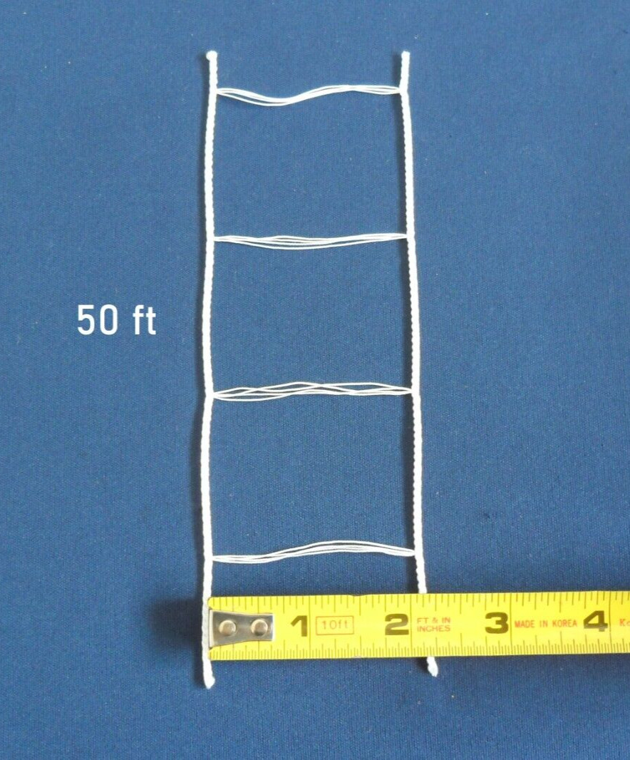 50 Feet White Ladder String Tape For 2 Inch Wood Faux Vinyl Aluminum Blinds