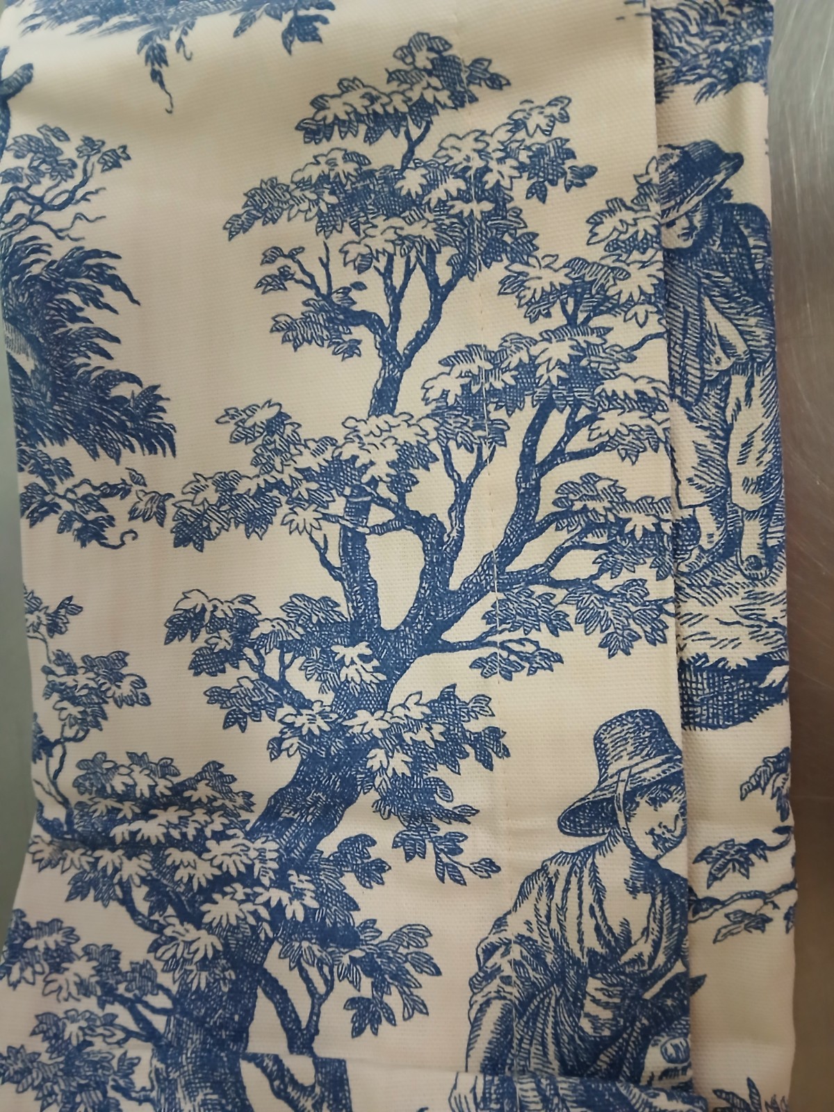 Waverly Home Classics “Country Life” Wedgewood Blue Rod Pocket Lined PAIR-84″ L
