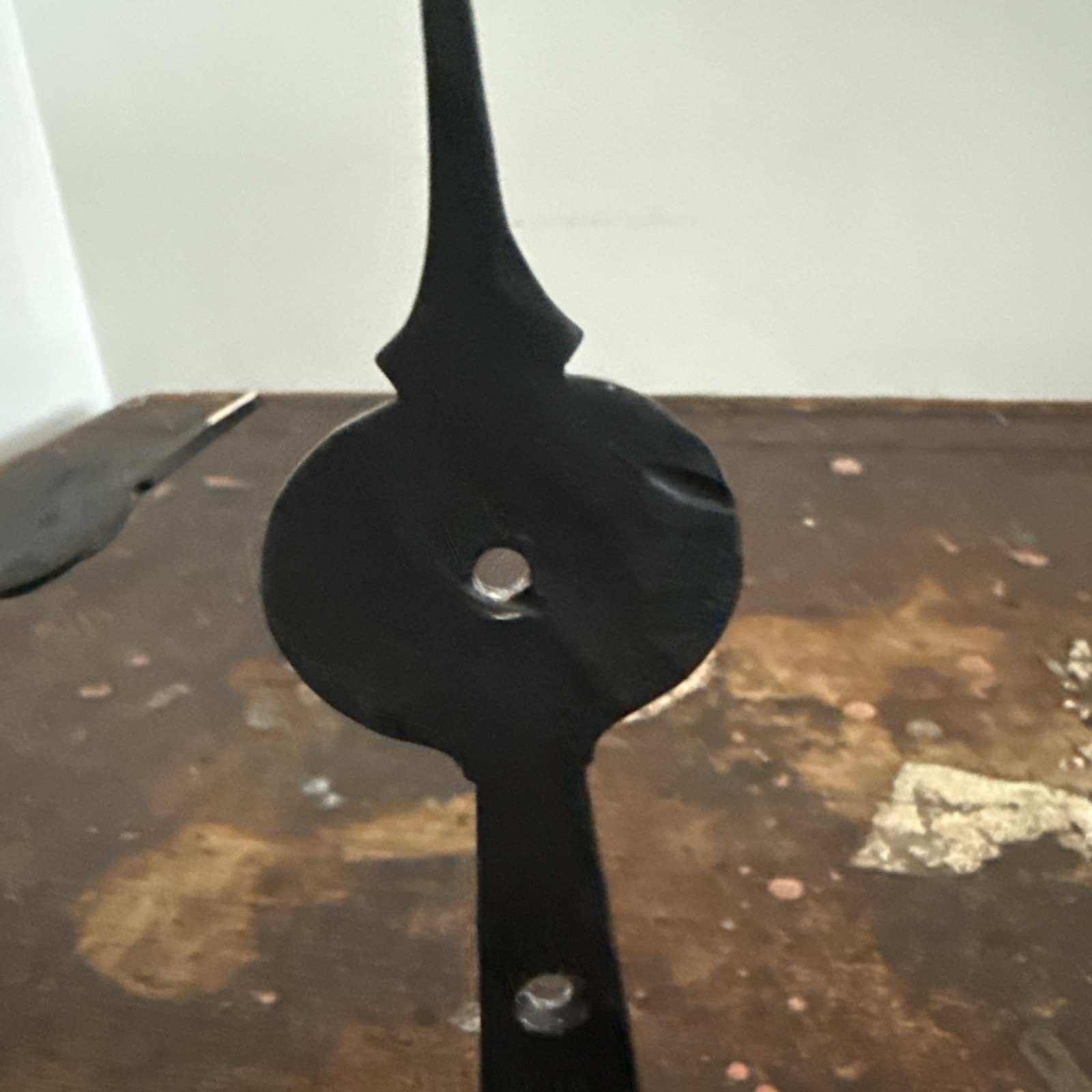 2 Curtain Pole Holders Hand Forged 7” Brackets Hooks for up to 1.75”Diameter Rod