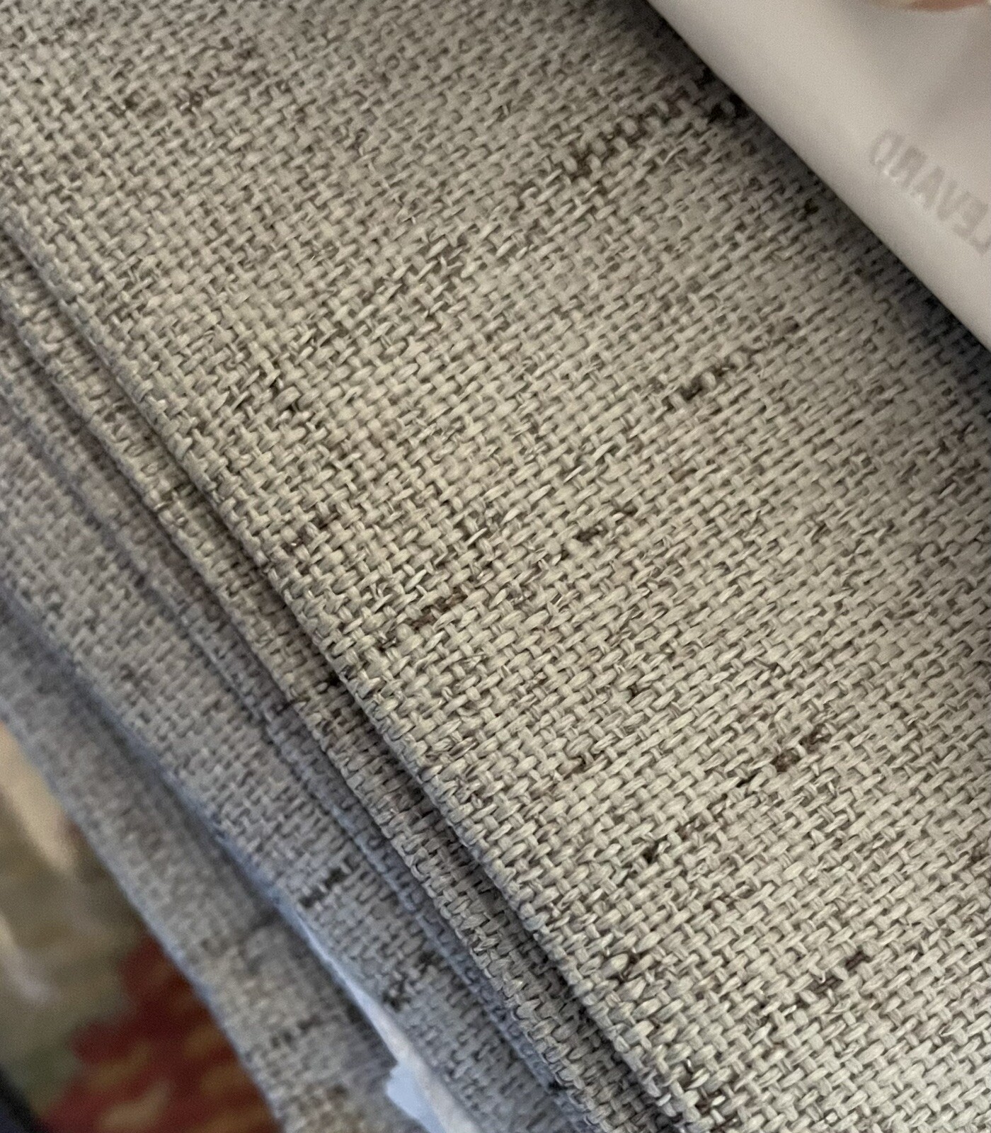 H. Versailtex Curtain Panels 100×84” (50×84” Each) Dove Gray Linen Grommets NIP