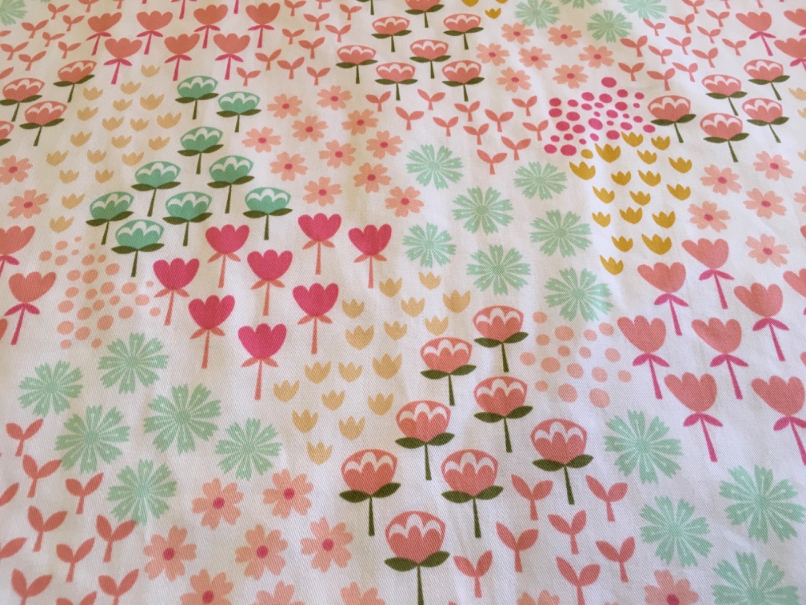 Pillowfort Window Panel with flowers lined 42×94