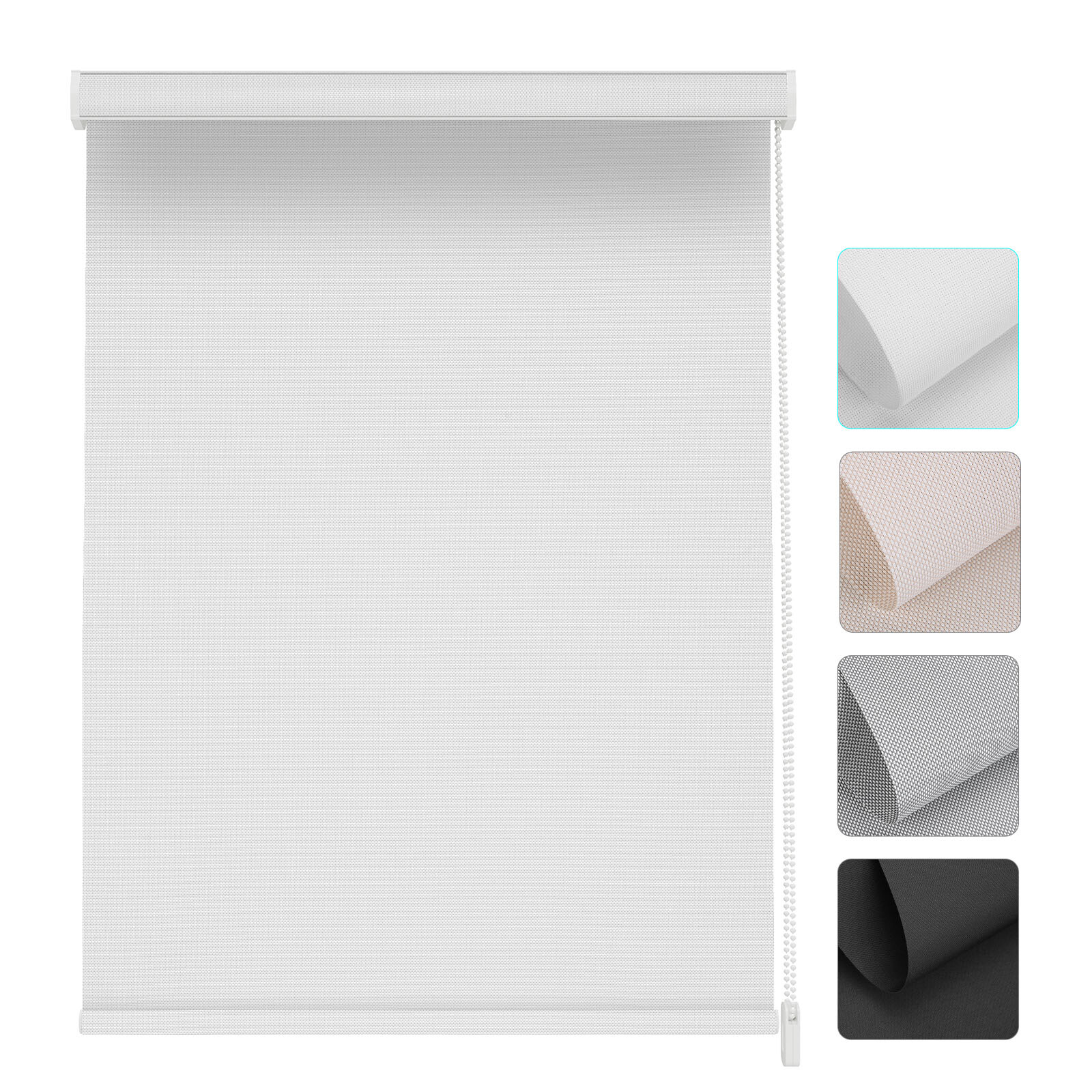 Custom Light Filtering Corded Fabric Window Shades For Windows Roller Blinds