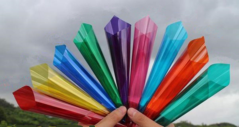 Decorative Non Reflective Window Glass Film Solar Tint Architectural Film 9color