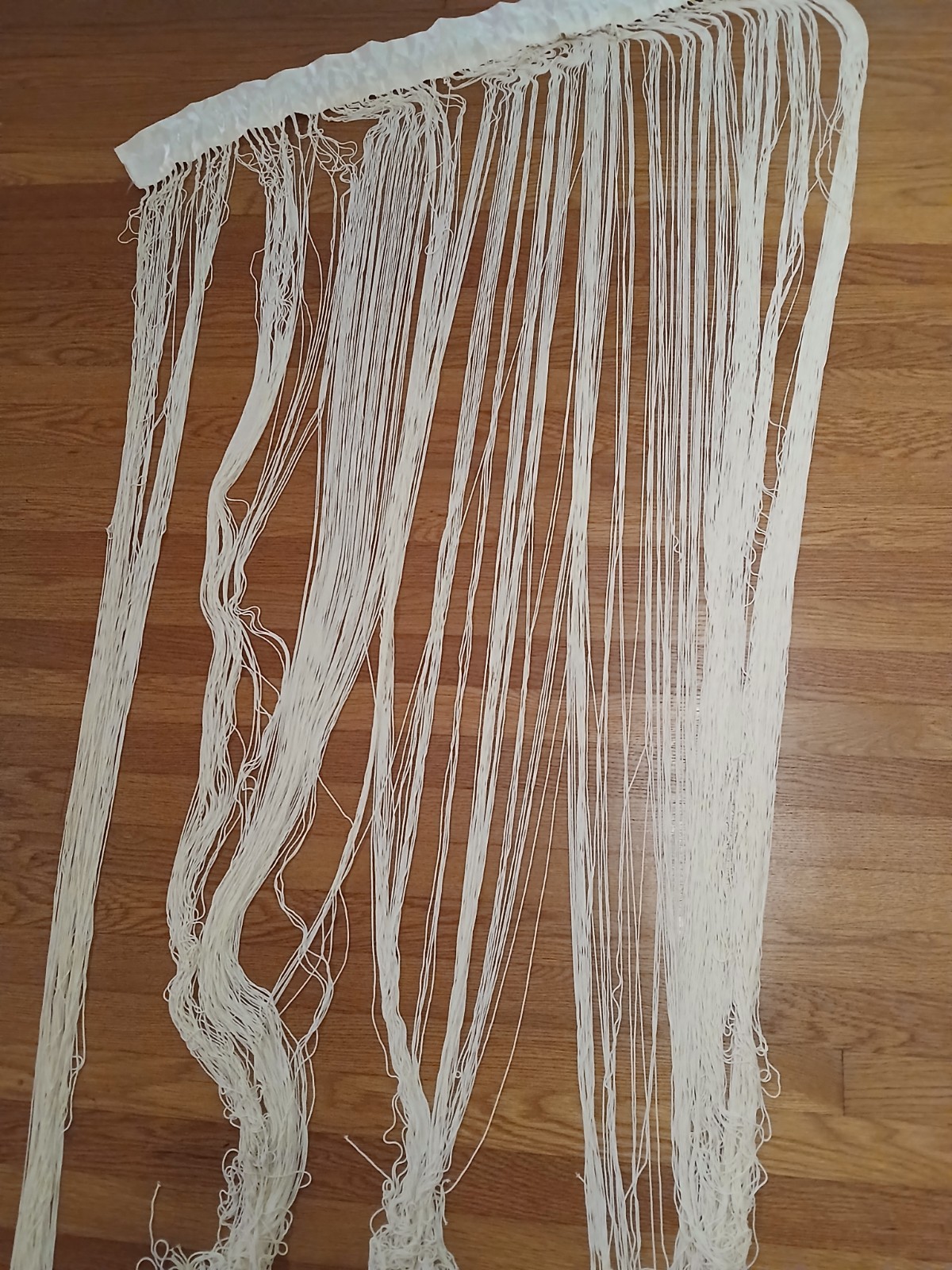Fringe String Door Divider Single Panel Curtain Off-White 42″ x 75″ India
