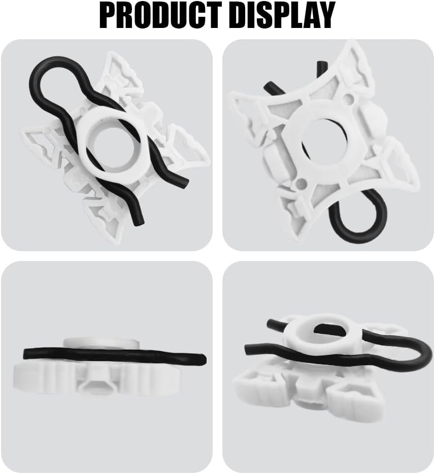 4PCS Window Regulator Sliding Pivot Clips, Automotive Clips, 1.09″ x 1.3″ Side W