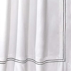 Hotel Collection Shower Curtain Fabric Minimalist Plain Style Bathroom Design,