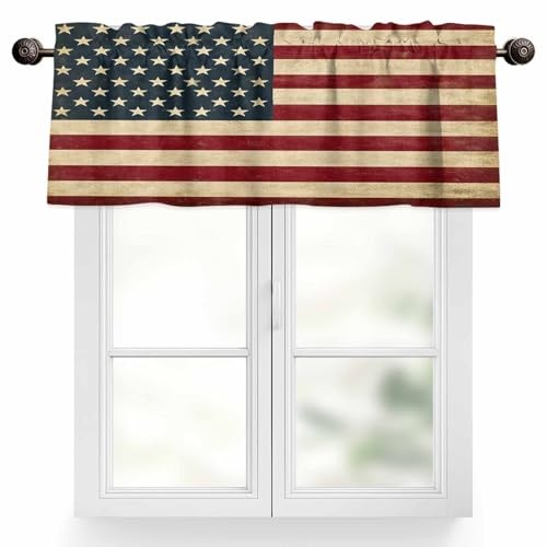 Window Valance Independence Day 54″W x 18″L (Pack of 1) National Flagbkr2026
