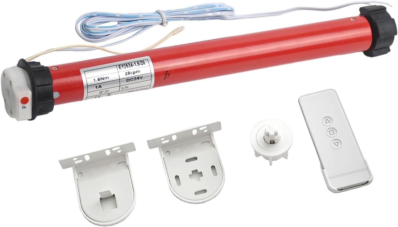 Smart 24V Roller Blinds Motor Kit for Sheer Shades – Alexa & Google Compatible