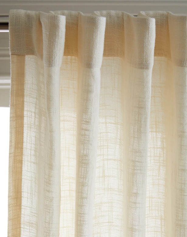 NWOT Quince COTTON SHEER Curtain 2 Set 48” X 108” Cotton Curtains Ivory