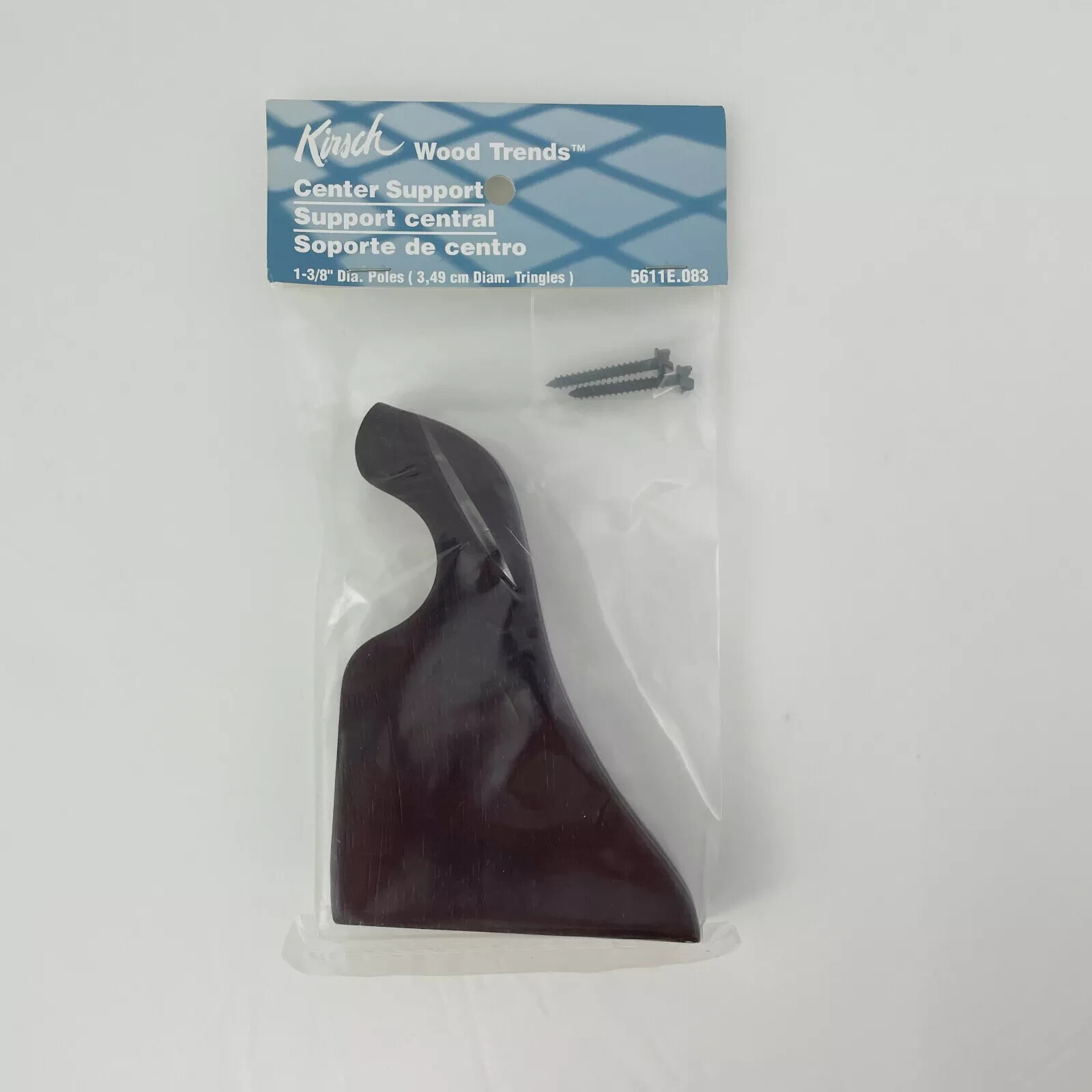 Kirsch Center Support For 1 3/8″ Pole Mahogany