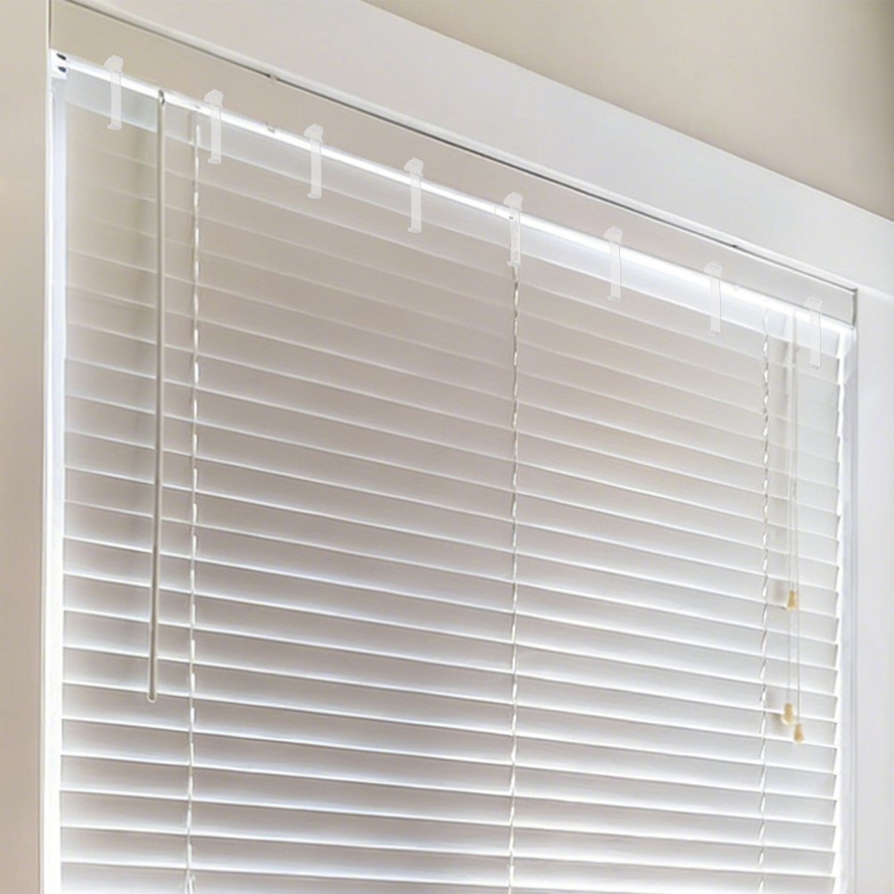 30Pcs Reusable Clear Plastic Clips for Window Curtains and Blind Valance