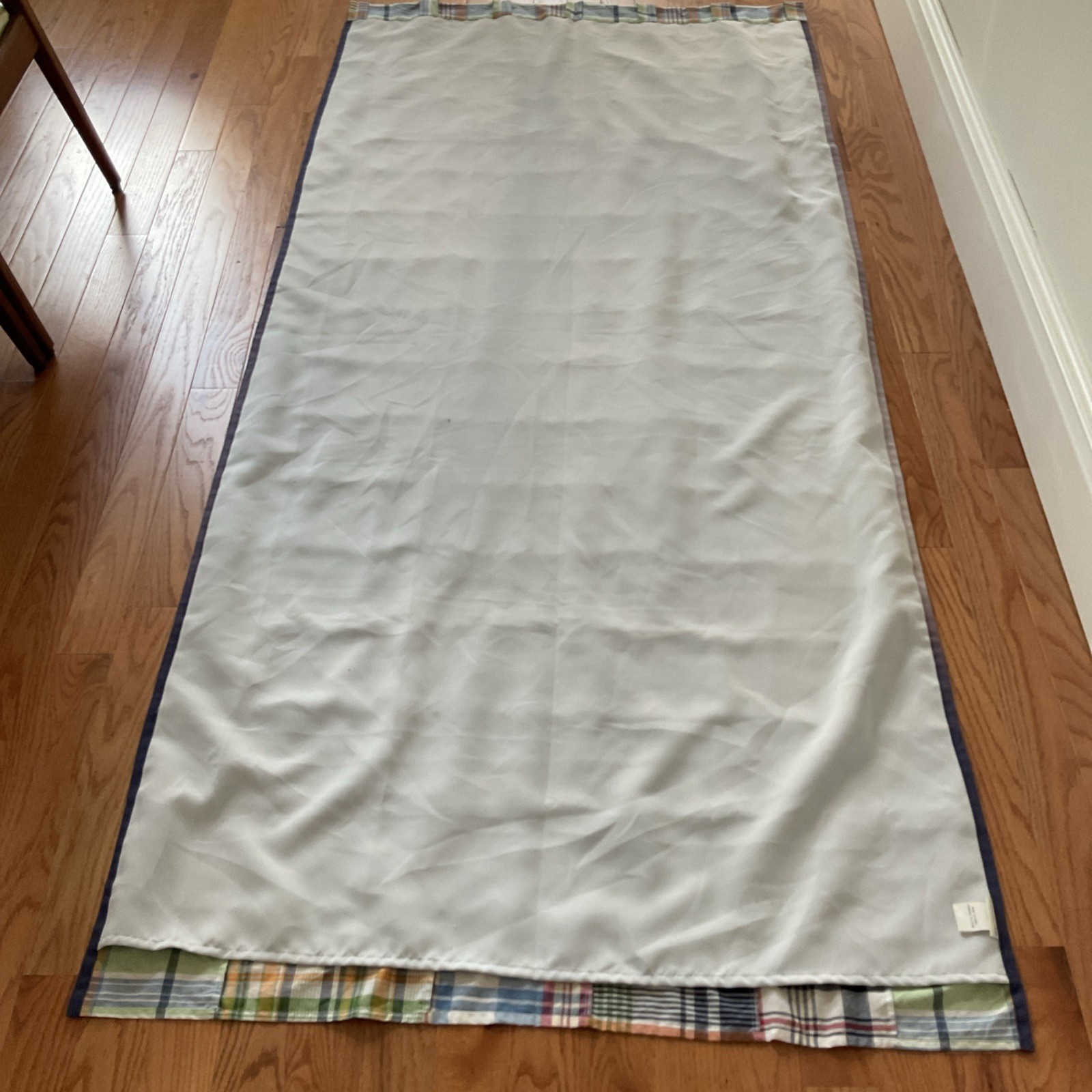 2 Pottery Barn Kids Madras Patchwork Plaid Curtain Panels 44×96 Lined