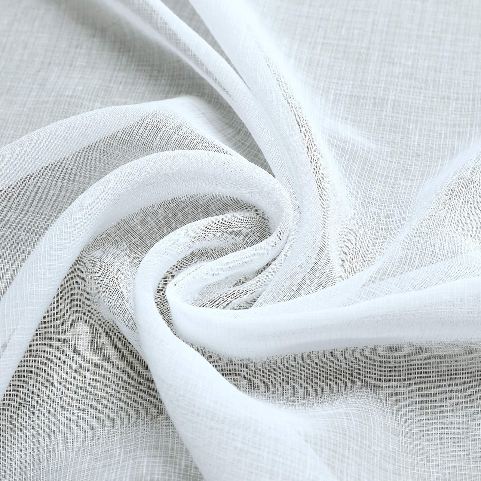 White Sheer Curtains 96 Inches Long For Living Room Decor 2 Panels Grommet Faux