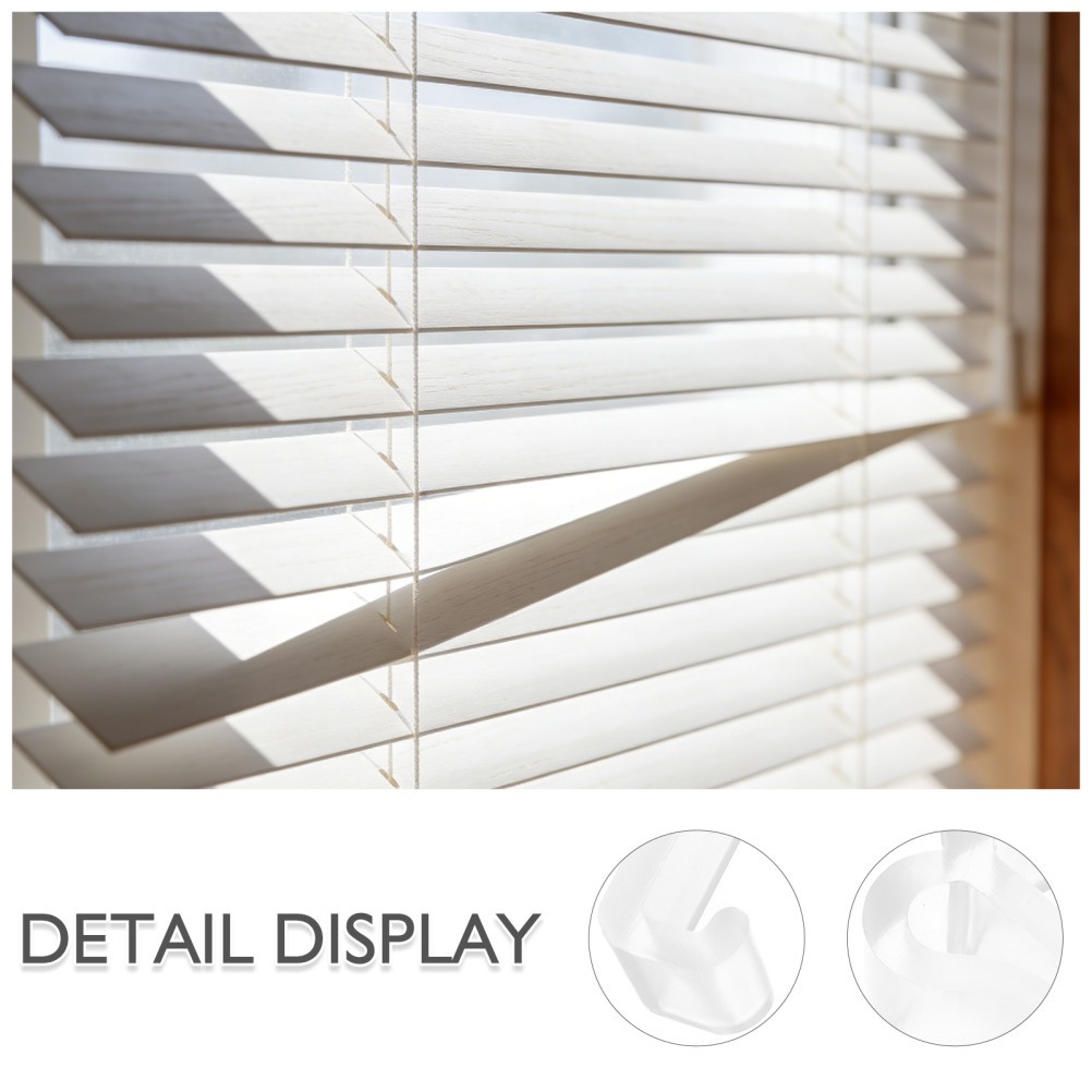 30Pcs Reusable Clear Plastic Clips for Window Curtains and Blind Valance